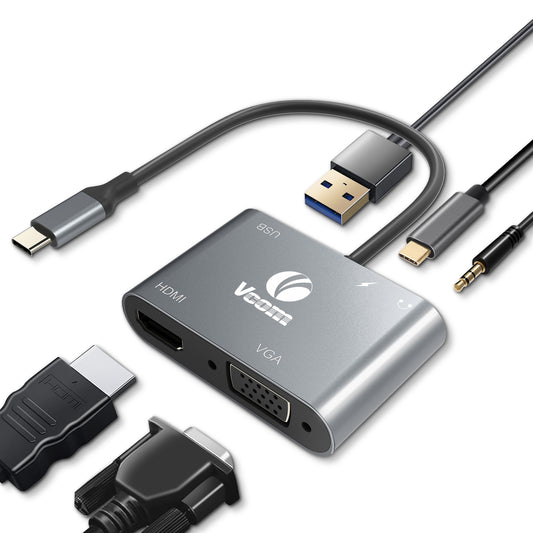VCOM 5-in-1 VAG Adapter USB-C Hub