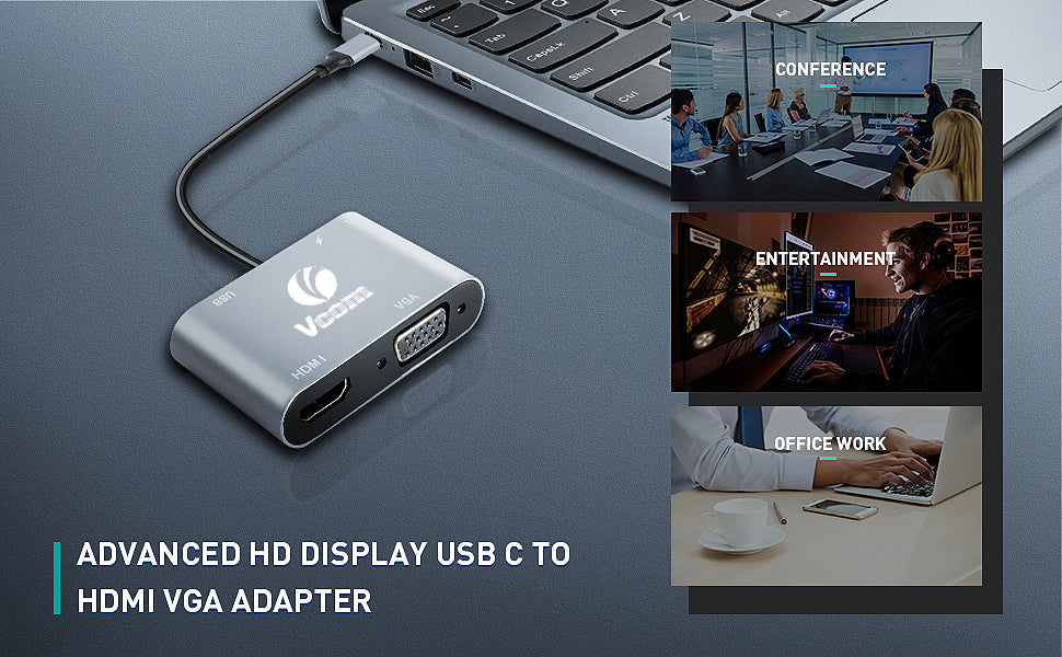 VCOM 5-in-1 VAG Adapter USB-C Hub