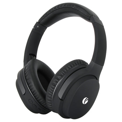 VCOM Foldable Over-Ear Headphones with Mic (Black/White)