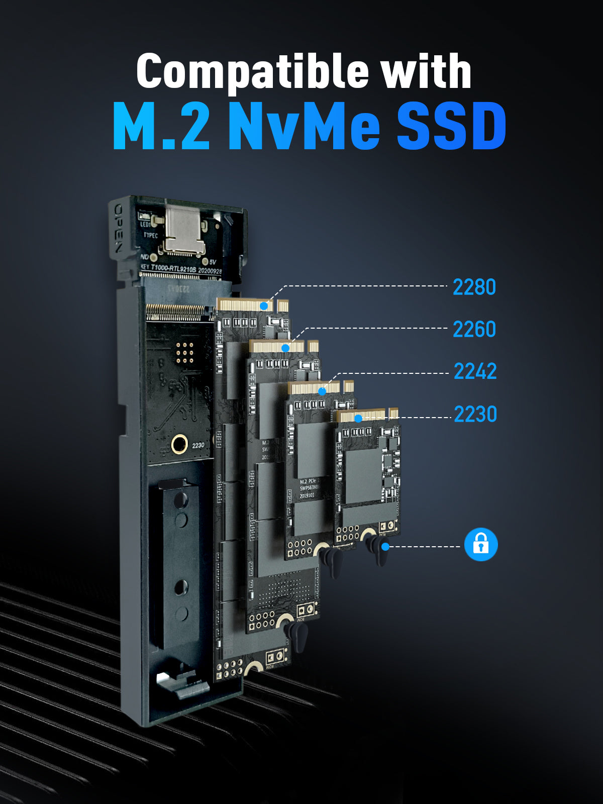 VCOM M.2 NVMe SSD Enclosure