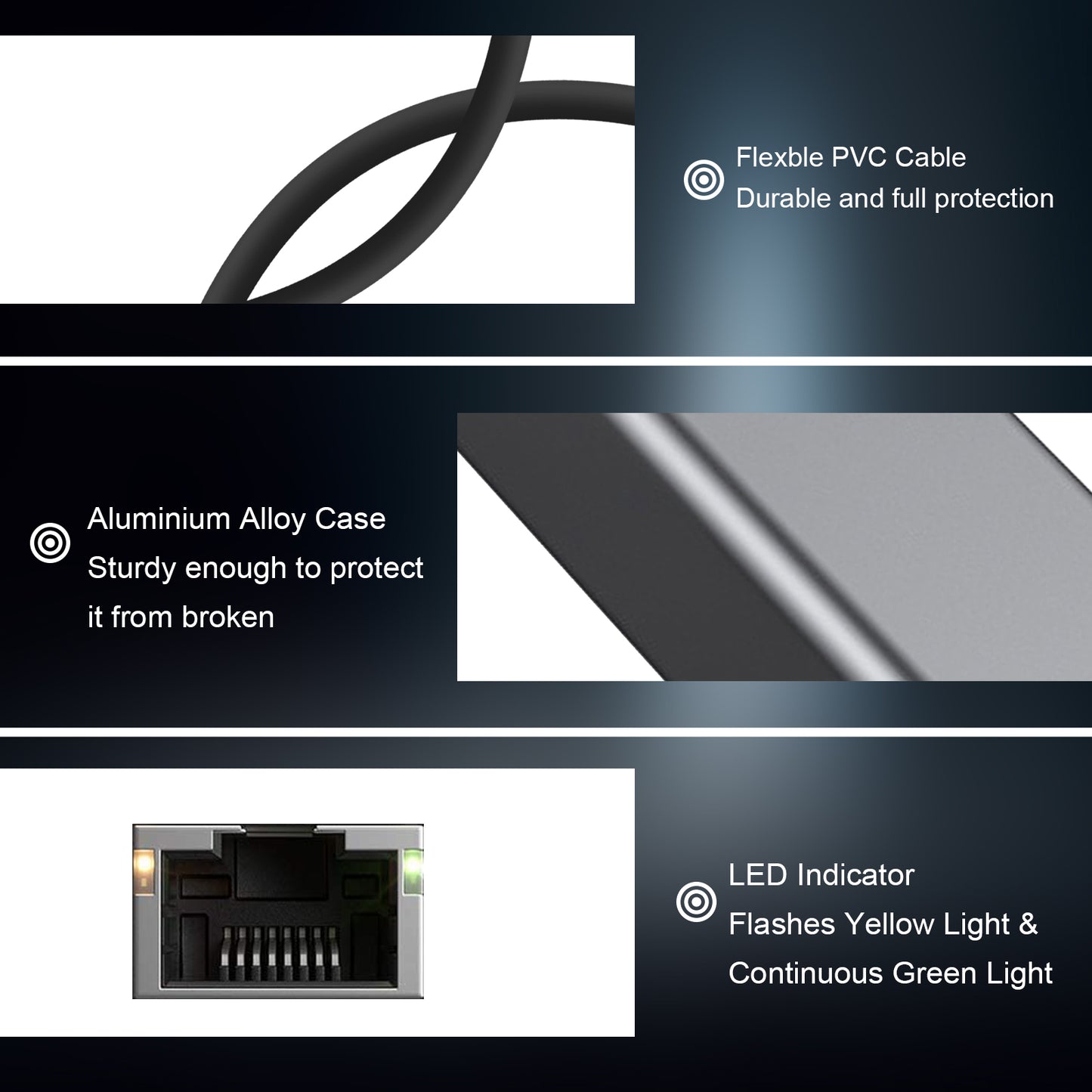 VCOM USB-C to Ethernet Adapter