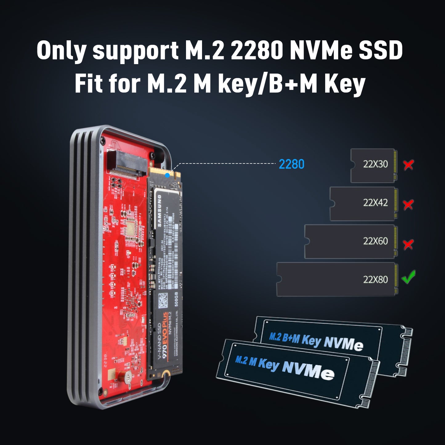 VCOM 40Gbps NVMe Enclosure