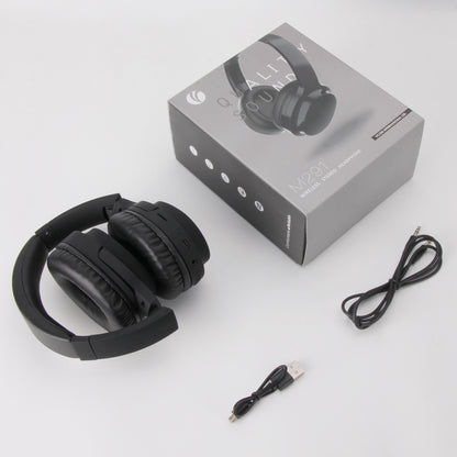 VCOM Foldable Over-Ear Headphones with Mic (Black/White)