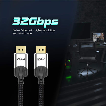 VCOM DisplayPort Cable 1.4 (8K/60Hz)