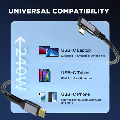 VCOM Right Angle USB4 Cable for Thunderbolt 4/3