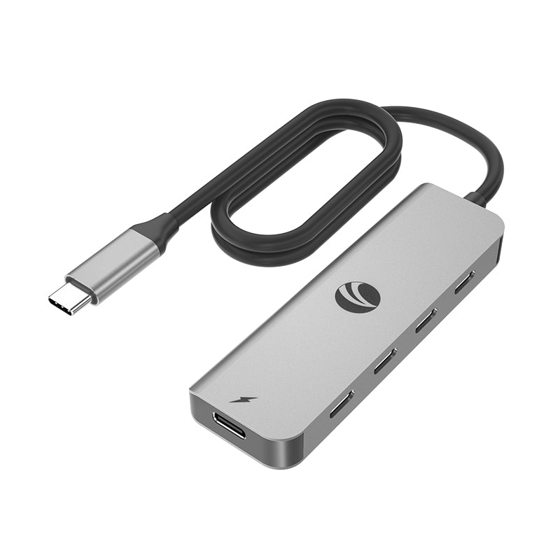 VCOM 5-in-1 USB-C Data Hub (Gray/Blue)