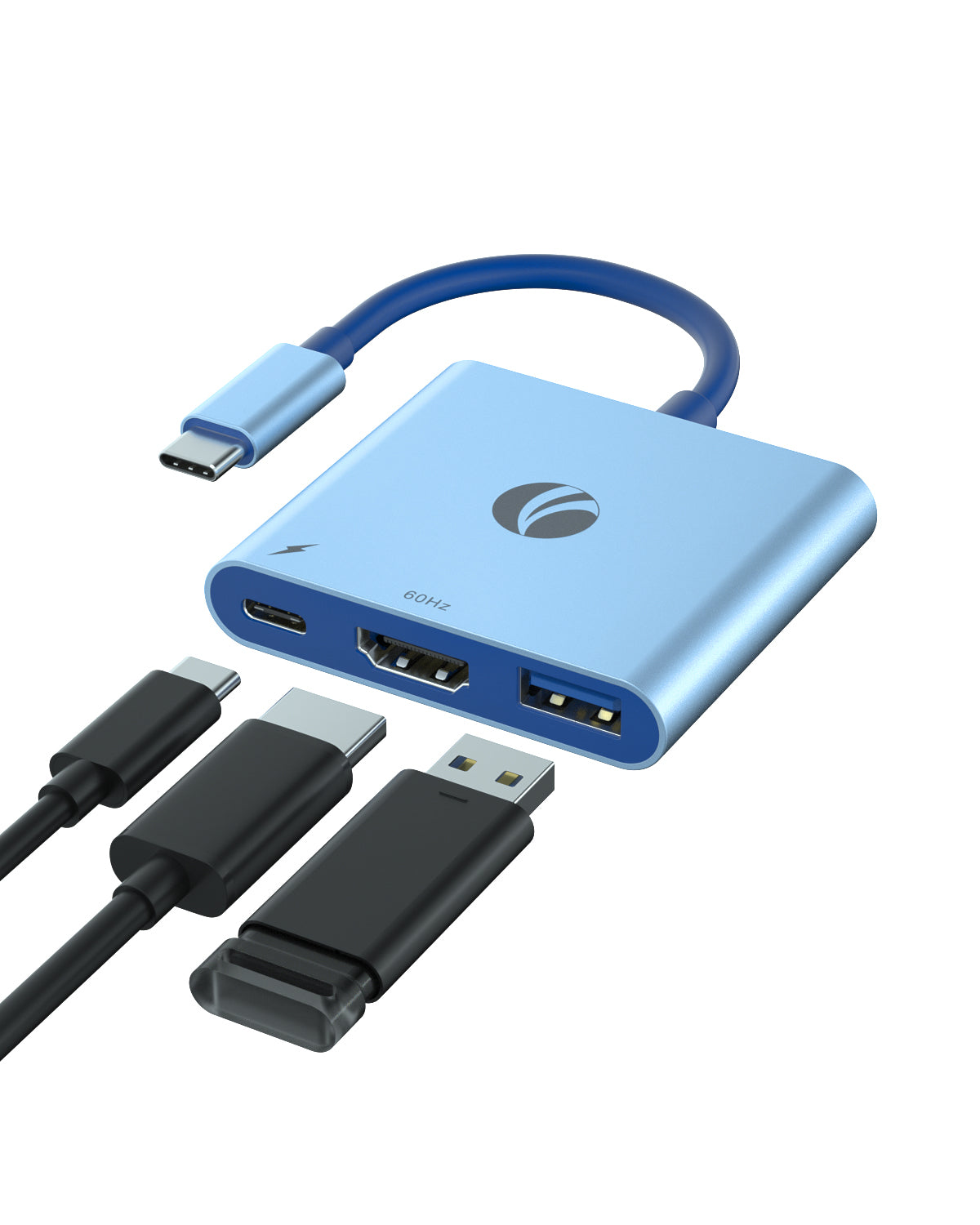 VCOM 3-in-1 4K HDMI USB-C Hub