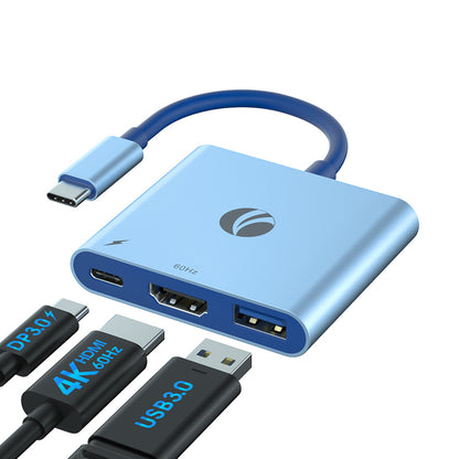 VCOM 3-in-1 4K HDMI USB-C Hub