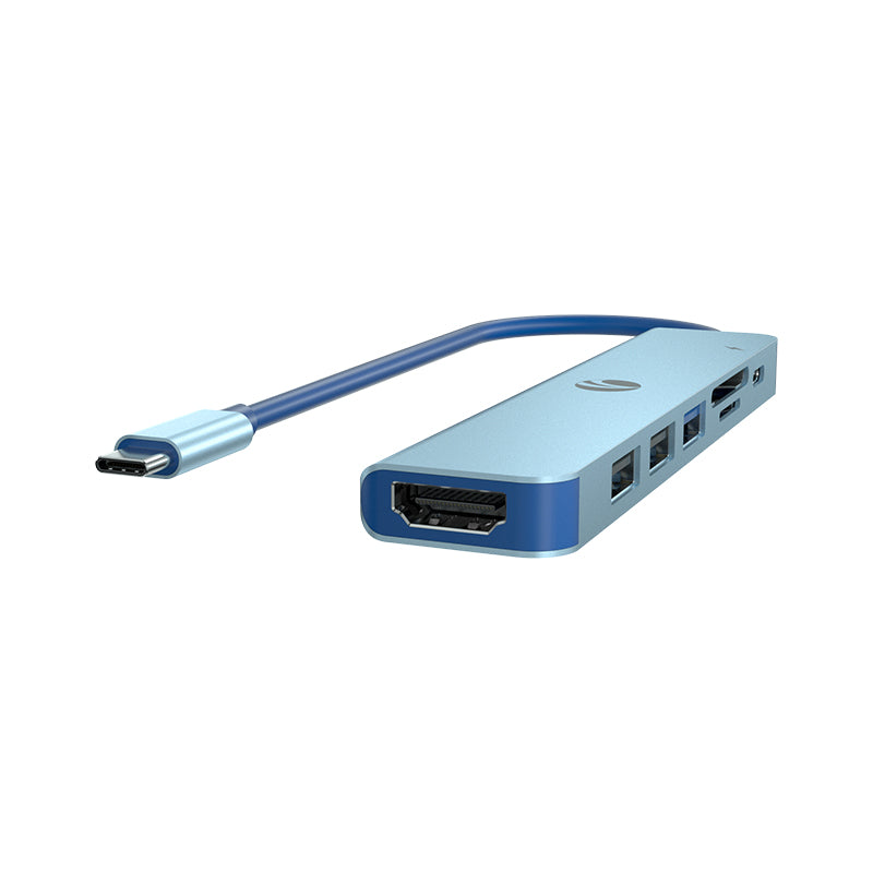 CUE18-VCOM 7-in-1 4K HDMI USB-C Hub