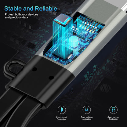 VCOM 3-in-1 TF/SD Card Reade USB-C Hub