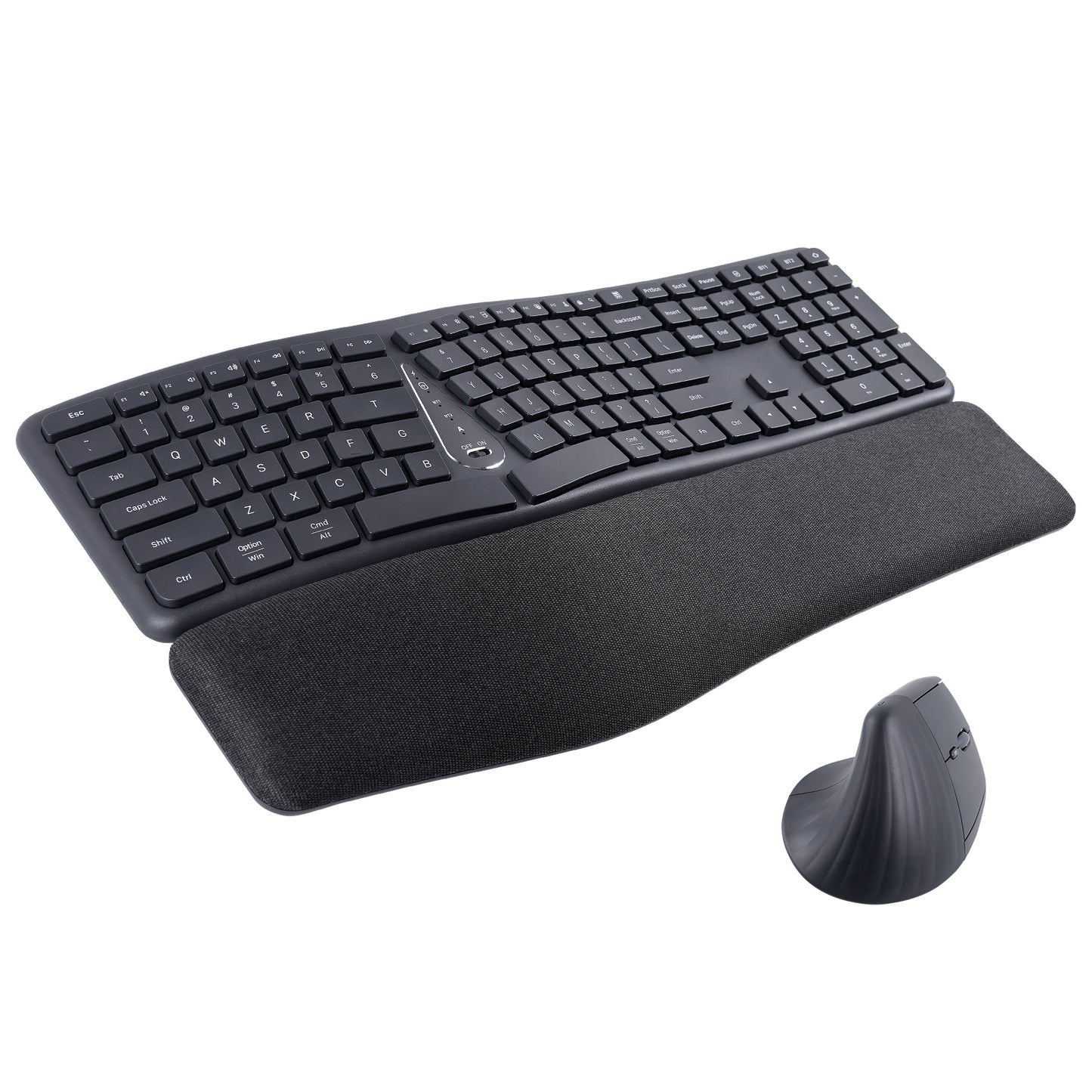 VCOM Ergonomic Wireless Silent Keyboard 2.4G BK