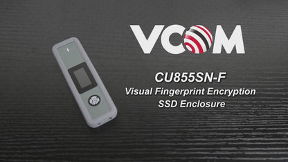 Fingerprint SSD Enclosure for NVMe & SATA 10Gbps